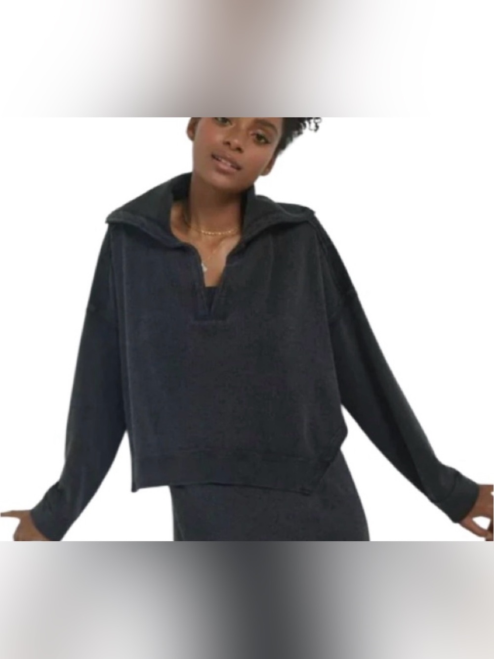 Anthropologie Black Henle Pullover Top